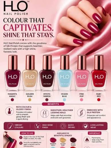 HLO NAIL POLISH Ruby Red - My Health Plan