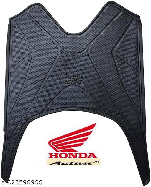 Anti skid Scooter/Scooty Foot Mat PVC Floor Mat Accessories for Honda Activa/Activa 3G/Activa 4G/Activa 5G (Black) - My Health Plan