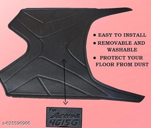 Anti skid Scooter/Scooty Foot Mat PVC Floor Mat Accessories for Honda Activa/Activa 3G/Activa 4G/Activa 5G (Black) - My Health Plan