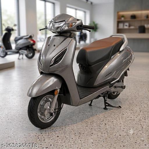 Premium Leather Seat Cover for Honda Activa 4G 5G 6G / | Brown & Black | Anti-Slip | Waterproof | Easy Fit - My Health Plan
