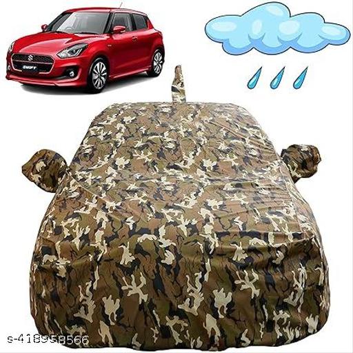 Autofocus Maruti suzuki swift Magic jungle fozi   color with mirror pocket 100% waterproof , Dustproof, & Scratchproof - My Health Plan
