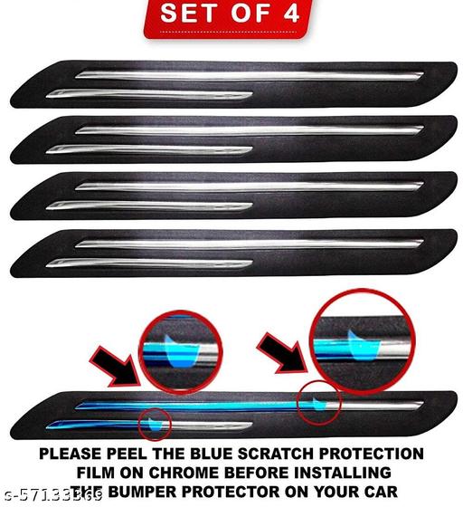 GOLAJI  Rubber Car Bumper Protector Guard for Universal car bumper protector Set of 4 - My Health Plan