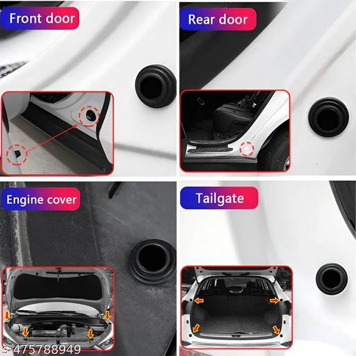 MULZI Car Door Shock Absorber Rubber Protector Pads, Guard Accessories, Gadgets for Vehicle Door Protection Compatible For HONDA, HYUNDAI, Kia, MG, MAHINDRA, NISSAN, RENAULT, SKODA, SUZUKI, TATA, TOYOTA, VOLKSWAGEN - My Health Plan