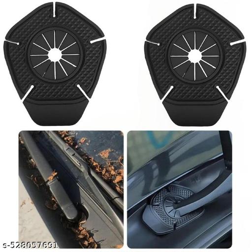 SUNHET ENTERPRISE .2Pcs Car Wiper Hole Protection Cover, Universal Dustproof ABS Protector Pad for Most Vehicles, Durable Car Wiper Hole Protection Cover for Wiper Care, Anti-Rust & Debris Guard (Black) - My Health Plan
