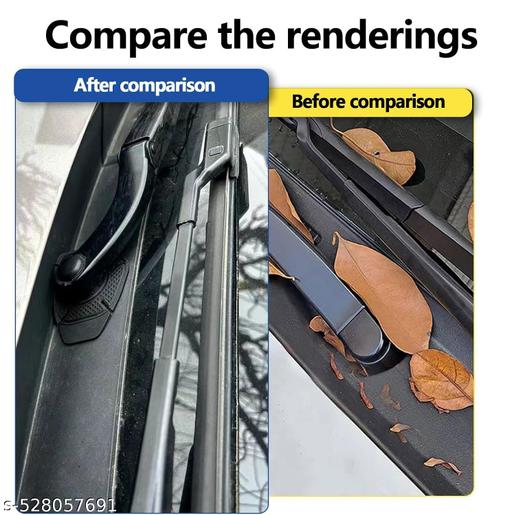 SUNHET ENTERPRISE .2Pcs Car Wiper Hole Protection Cover, Universal Dustproof ABS Protector Pad for Most Vehicles, Durable Car Wiper Hole Protection Cover for Wiper Care, Anti-Rust & Debris Guard (Black) - My Health Plan