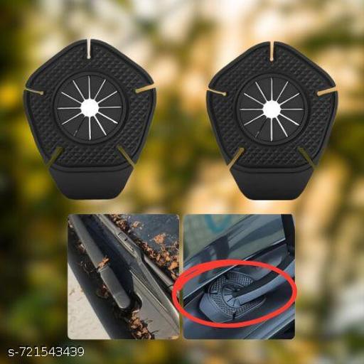 (PACK OF 2) Car Wiper Hole Protector Pad | Car Wiper Dust Front Cover Car Wiper Protector (Black) - My Health Plan