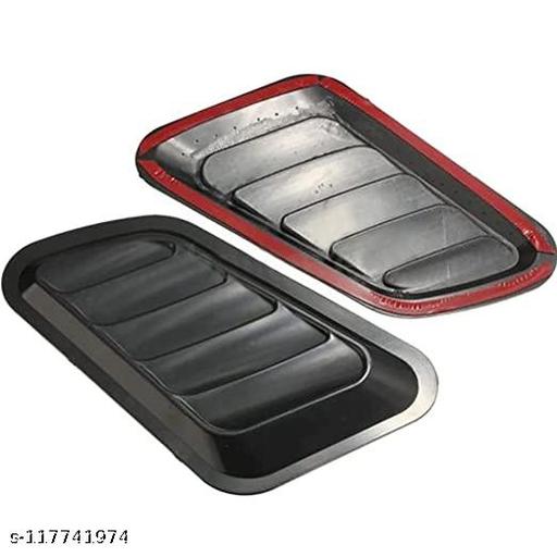 SEMAPHORE Car Decorative Air Flow Intake Hood Scoop Bonnet Vent Cover Stickers Decoration Styling(Black) for All Car & SUV's - My Health Plan