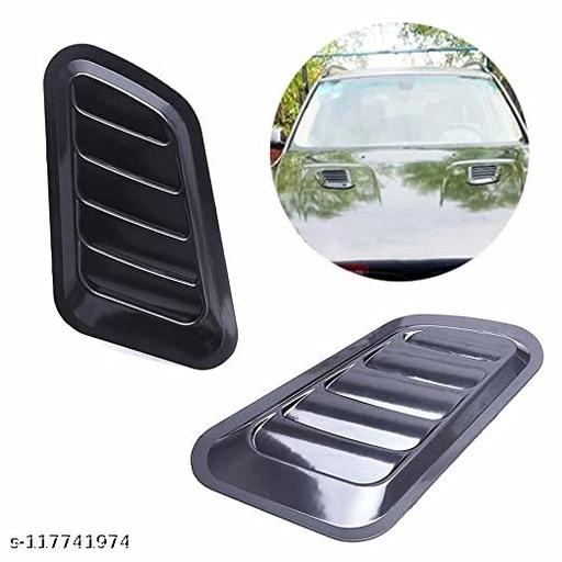 SEMAPHORE Car Decorative Air Flow Intake Hood Scoop Bonnet Vent Cover Stickers Decoration Styling(Black) for All Car & SUV's - My Health Plan