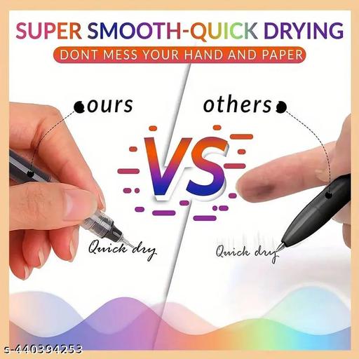 10-Color Liquid Ball Pen Set - High-Value Student Neutral Pen with Large-Capacity Ink and Quick- Drying, Continuous Flow for Smooth Handwriting - My Health Plan