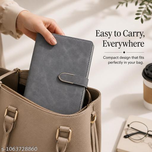 Grey A5 Diary Notebook 192 Pages 80 GSM With Magnetic Closure And Ribbon Bookmark - My Health Plan