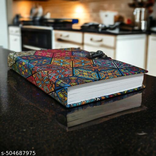 Afsoon Craft 5x7 Inch Handmade Artisan Unique Customized Crafted Diary Personalized Premium Luxury Note book Pack of 1 - My Health Plan