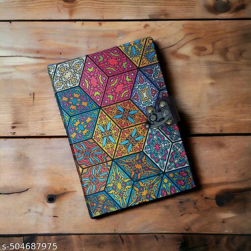 Afsoon Craft 5x7 Inch Handmade Artisan Unique Customized Crafted Diary Personalized Premium Luxury Note book Pack of 1 - My Health Plan