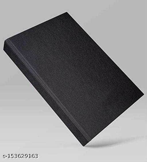 Black Hard Bound A5 or 5.8 * 8.3 inches Notebook Diary PU Leather Pages 200 for Office Personal Notebook Diary - My Health Plan