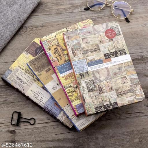 1pc  Portable Creative Notebook Retro Journal Drawing Exquisite Diary Book Unique Appearance Design Office Work - My Health Plan