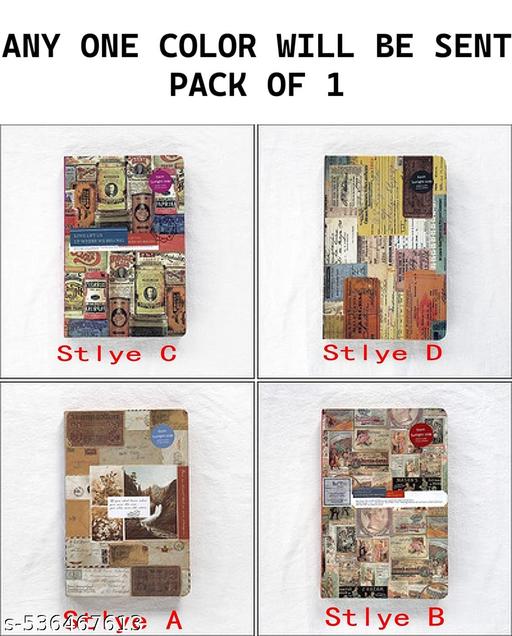 1pc  Portable Creative Notebook Retro Journal Drawing Exquisite Diary Book Unique Appearance Design Office Work - My Health Plan
