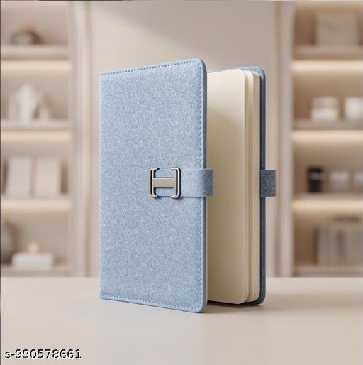 Premium PU Leather Diary Notebook A5 Size, Stylish Journal For Students And Professionals - My Health Plan