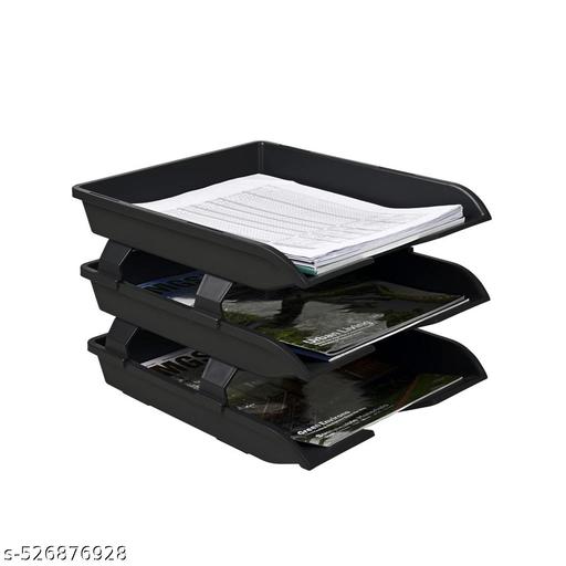 Nestivo office file storege paper latter rack tray 3 layer /triple stack latter tray for office and home for studeny and collagious classroom paper latter file and project orgenizer tray rack,desktop file orgenizer,paper storege box rack 3-tire paper tray.  - My Health Plan
