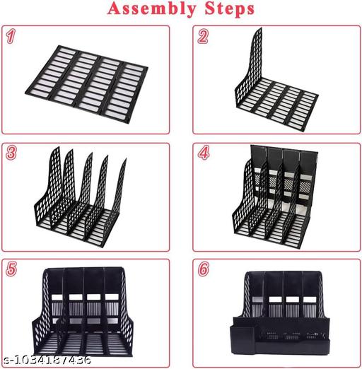 Durable Plastic Desk Organizer for Files & Documents - My Health Plan