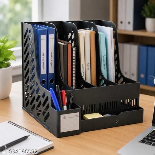 Large Capacity File Organizer for Office Desk - My Health Plan