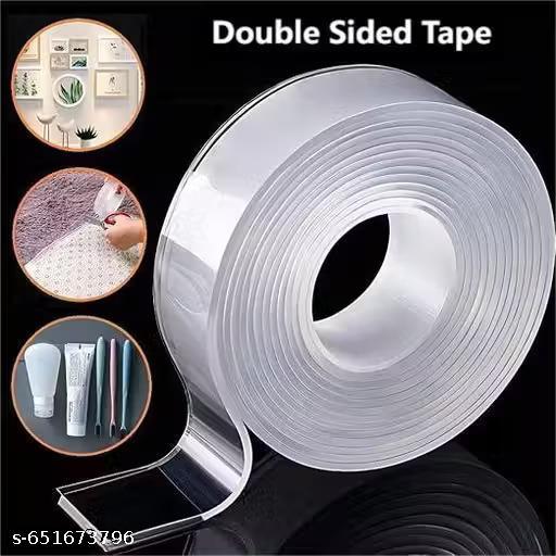Double Sided Tape -3 Meter Multipurpose Double Sided Tape - Adhesive Tape, Heavy Duty, Heat Resistant, Multi-Functional, Removable, Washable, Anti-Slip Gel Nano Grip Tape (grip tape) - My Health Plan