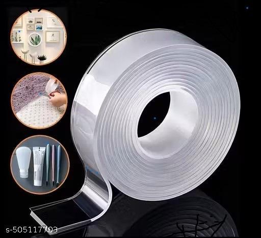 Double Sided Tape -3 Meter Multipurpose Double Sided Tape - Adhesive Tape, Heavy Duty, Heat Resistant, Multi-Functional, Removable, Washable, Anti-Slip Gel Nano Grip Tape (grip tape) - My Health Plan