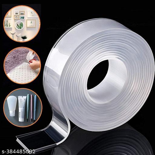 3 Meter Multipurpose Double Sided Tape - Adhesive Silicone Tape, Heavy Duty, Heat Resistant, Multi-Functional, Removable, Washable, Reusable Anti-Slip Gel Nano Grip Tape (grip tape) - My Health Plan