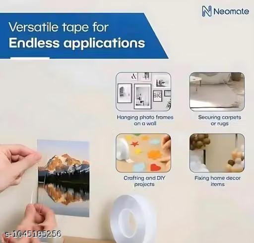 3 miter dubble side tape Nanodoublesidetap strong Ivy gripchipku tapeTransparent double tapewall ke liy Heavy duty double side Washable nano tape gel home use Chipku tape for wall Double side gel chipku tape Multi purpose nano gel tapeBathroom wall fixing tape Photo frame Extra strong sticky - My Health Plan