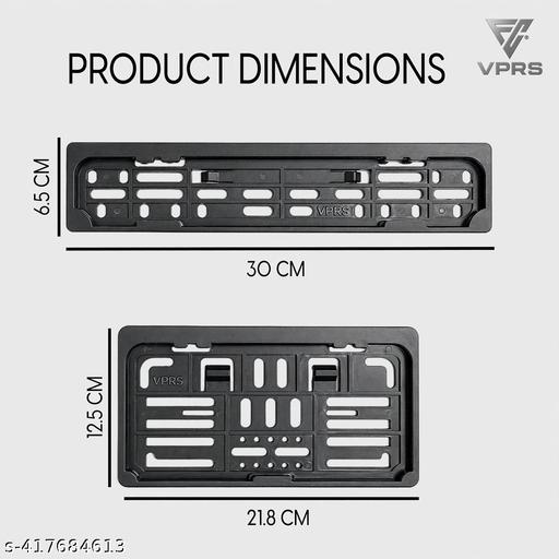 Bike Number Plate Frame (Black) (Set of 2) - My Health Plan
