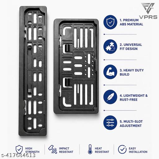 Bike Number Plate Frame (Black) (Set of 2) - My Health Plan