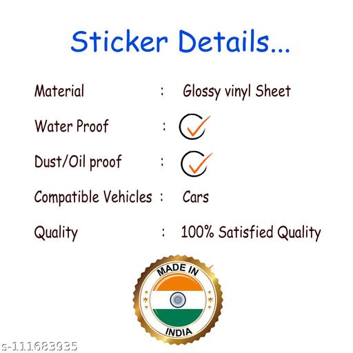 New Petrol sticker for car, high quality stickers (12x2 cm) Black - My Health Plan