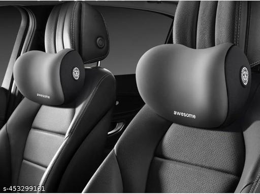 Car Neck Pillow,Neck Pain Relief for Long Drive Car Seat Back Head Rest Memory Foam Pillow for Driving with Adjustable Strap,and Breathable Removable Cover (Black) - My Health Plan