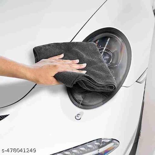 AKAAY Microfiber Cleaning Cloth, 6 Pack Premium Microfiber Towels for Cars, Lint Free, Scratch-Free, Highly Absorbent,  Cleaning Rags for Car, Household, Kitchen, Window, 40X 40 Grey  Pack of 6 - My Health Plan