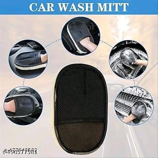 MultI Car Cleaning Glove | Cleaning Supplies dust Cleaner | Car wash Microfiber Cleaner Gloves | Car & Bike Cleaning Glove Hand Duster Accessories (1 Pcs) - My Health Plan