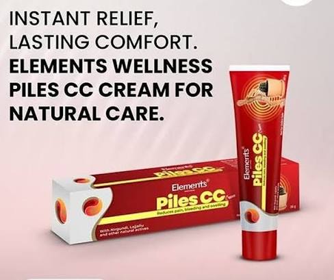 PILES CC CREAM  |  എലമെന്റ്സ് വെൽനെസ്സ് പൈൽസ് സിസി ക്രീം & ടാബ്‌ലറ്റ് പൈൽസിൽ (മൂലക്കുരു ) ആശ്വാസം നൽകുന്നതിനായി രൂപകൽപ്പന ചെയ്ത ഒരു പ്രൊപ്രൈറ്ററി ആയുർവേദ ഫോർമുലേഷൻ ആണ് കപൂർ ലജ്ജാലു നിർഗുണ്ടി കാറ്റെച്ചിൻ സത്ത് എന്നിവ ചേർത്ത് ഇത് വേദന വീക്കം രക്തസ്രാവം എന്നിവ കുറയ്ക്കാനും രോഗശാന്തി പ്രോത്സാഹിപ്പിക്കാനും സഹായിക്കുന്നു . പൈൽസിന് ആശ്വാസം നൽകുന്നതിനായി രൂപകൽപ്പന ചെയ്ത ഒരു ആയുർവേദ ഫോർമുലേഷൻ ആണ് ഇത് . - My Health Plan