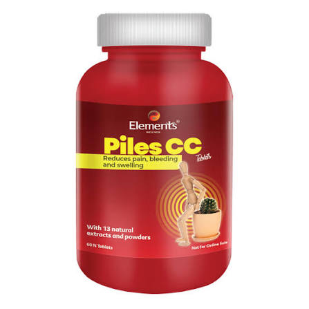 PILES CC TABLETS | എലമെന്റ്സ് വെൽനെസ്സ് പൈൽസ് സിസി ക്രീം & ടാബ്‌ലറ്റ് പൈൽസിൽ (മൂലക്കുരു ) ആശ്വാസം നൽകുന്നതിനായി രൂപകൽപ്പന ചെയ്ത ഒരു പ്രൊപ്രൈറ്ററി ആയുർവേദ ഫോർമുലേഷൻ ആണ് കപൂർ ലജ്ജാലു നിർഗുണ്ടി കാറ്റെച്ചിൻ സത്ത് എന്നിവ ചേർത്ത് ഇത് വേദന വീക്കം രക്തസ്രാവം എന്നിവ കുറയ്ക്കാനും രോഗശാന്തി പ്രോത്സാഹിപ്പിക്കാനും സഹായിക്കുന്നു . പൈൽസിന് ആശ്വാസം നൽകുന്നതിനായി രൂപകൽപ്പന ചെയ്ത ഒരു ആയുർവേദ ഫോർമുലേഷൻ ആണ് ഇത് . - My Health Plan