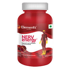 ELEMENTS WELLNESS NERVENERGY  |  എലമെന്റ്സ് വെൽനസ് നെർവെനർജി നാഡികളുടെ പ്രവർത്തങ്ങളെ പിന്തുണക്കുന്നതിനും ഊർജ്ജസ്വലമാക്കുന്നതിനുമായി രൂപകൽപ്പന ചെയ്ത ഒരു ന്യൂട്രാസ്യുട്ടിക്കൽ സപ്ലിമെന്റാണ്. ഇതിൽ വിറ്റാമിനുകൾ, ധാതുക്കൾ, നാഡികളുടെ ആരോഗ്യത്തിനും വൈജ്ഞാനിക പ്രവർത്തനത്തിനും സഹായിക്കുന്ന മുക് പർണി (സെന്റൽ ഏഷ്യാറ്റിക) ശംഖ്പുഷ്‌പി (കോൺവോൾവുലസ് പ്ലൂറിക്കോളിസ്) തുടങ്ങിയ ഔഷധസസ്യങ്ങളുടെ മിശ്രിതം അടങ്ങിയിരിക്കുന്നു . കൂടാതെ നാഡികളുടെ പിന്തുണയ്ക്ക് ഗുണം ചെയ്യുന്ന ഒരു മുൻ നിര ഘടകമായ പാൽ മീറ്റോയ് ലെത്തനോളമൈഡ് (പി ഇ എ ) ഇതിൽ ഉൾപ്പെടുന്നു .  - My Health Plan