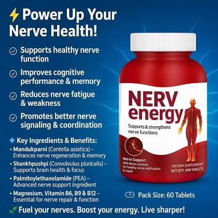 ELEMENTS WELLNESS NERVENERGY  |  എലമെന്റ്സ് വെൽനസ് നെർവെനർജി നാഡികളുടെ പ്രവർത്തങ്ങളെ പിന്തുണക്കുന്നതിനും ഊർജ്ജസ്വലമാക്കുന്നതിനുമായി രൂപകൽപ്പന ചെയ്ത ഒരു ന്യൂട്രാസ്യുട്ടിക്കൽ സപ്ലിമെന്റാണ്. ഇതിൽ വിറ്റാമിനുകൾ, ധാതുക്കൾ, നാഡികളുടെ ആരോഗ്യത്തിനും വൈജ്ഞാനിക പ്രവർത്തനത്തിനും സഹായിക്കുന്ന മുക് പർണി (സെന്റൽ ഏഷ്യാറ്റിക) ശംഖ്പുഷ്‌പി (കോൺവോൾവുലസ് പ്ലൂറിക്കോളിസ്) തുടങ്ങിയ ഔഷധസസ്യങ്ങളുടെ മിശ്രിതം അടങ്ങിയിരിക്കുന്നു . കൂടാതെ നാഡികളുടെ പിന്തുണയ്ക്ക് ഗുണം ചെയ്യുന്ന ഒരു മുൻ നിര ഘടകമായ പാൽ മീറ്റോയ് ലെത്തനോളമൈഡ് (പി ഇ എ ) ഇതിൽ ഉൾപ്പെടുന്നു .  - My Health Plan