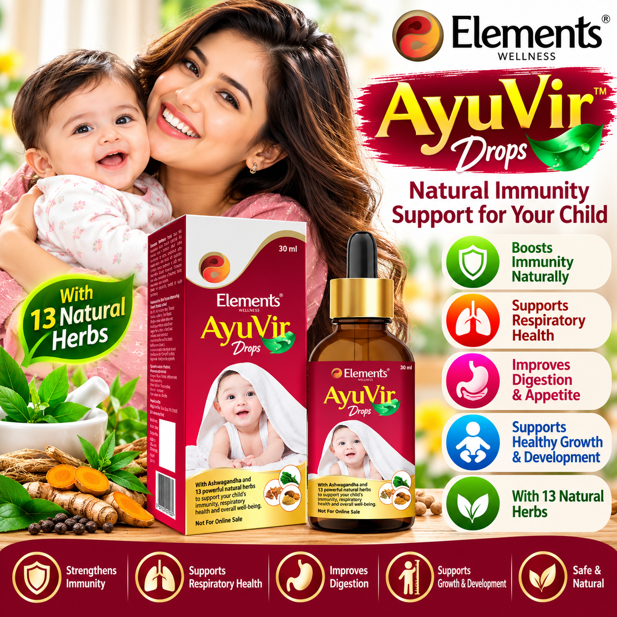 AYUVIR DROPS 30 ML - My Health Plan