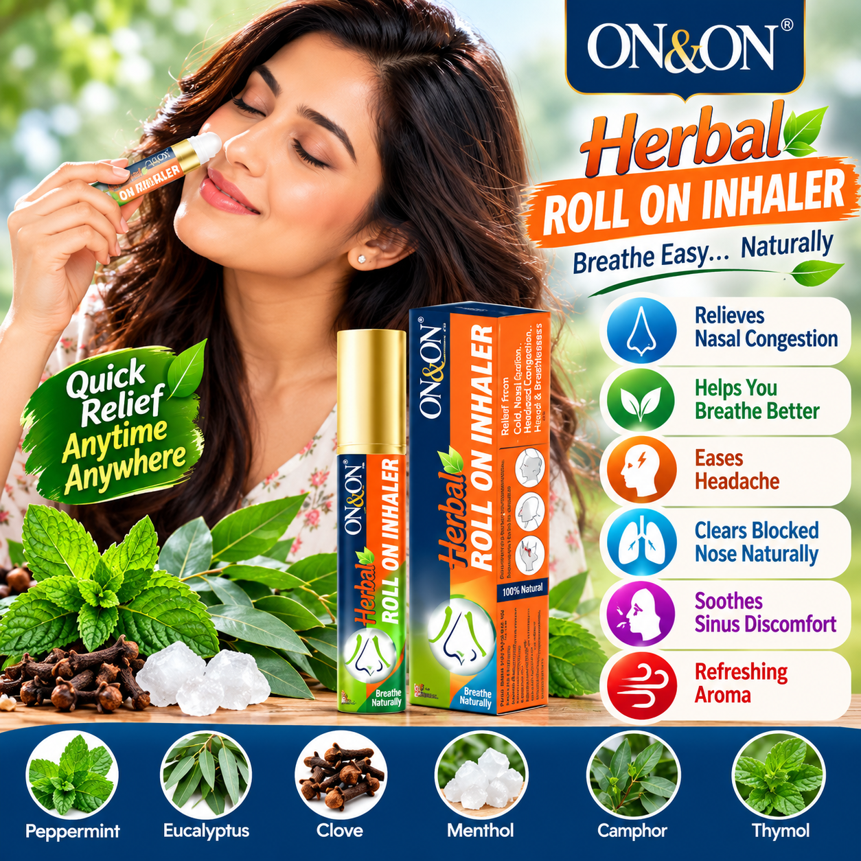 HERBAL ROLL ON INHALER - My Health Plan