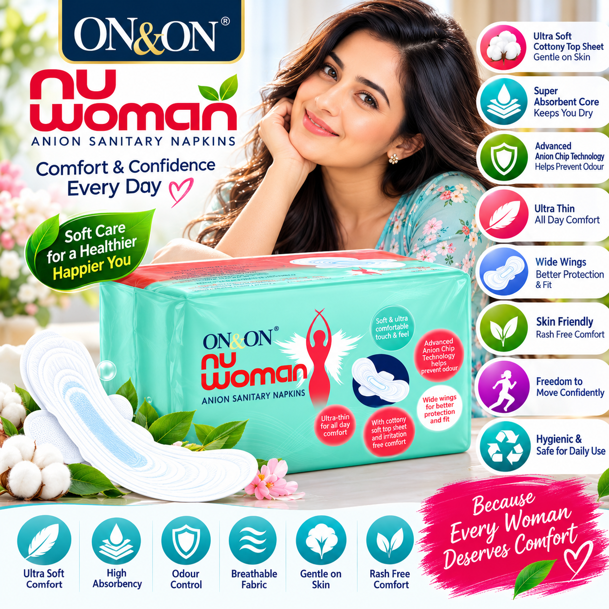 NU WOMAN SANITARY NAPKINS - My Health Plan