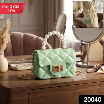 Elegant Quilted Mini Handheld & Sling Fashion Handbag (1 PC) - Myshopic 