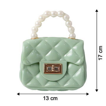 Elegant Quilted Mini Handheld & Sling Fashion Handbag (1 PC) - Myshopic 