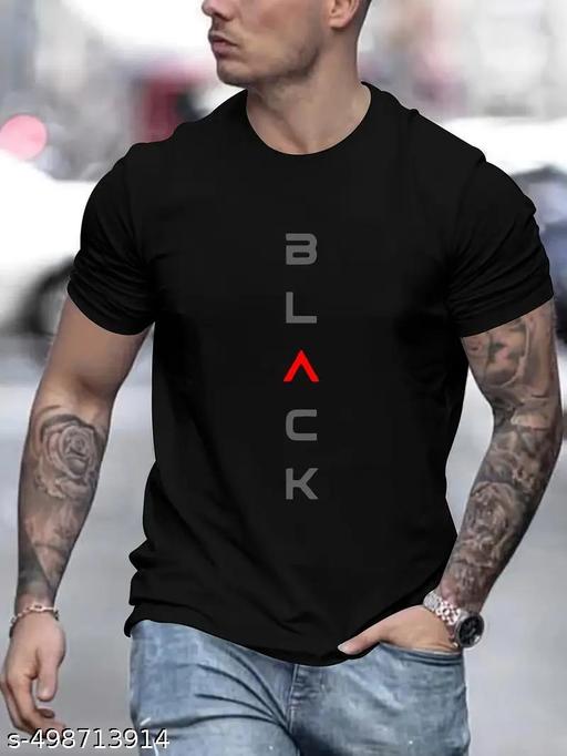 Trendy Fashion Mens Cotton Blend Tshirt - Velora online store 