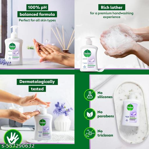 Dettol SensitiveLiquid Handwash, 200 ml Pump  (Pack of  2) - Velora online store 
