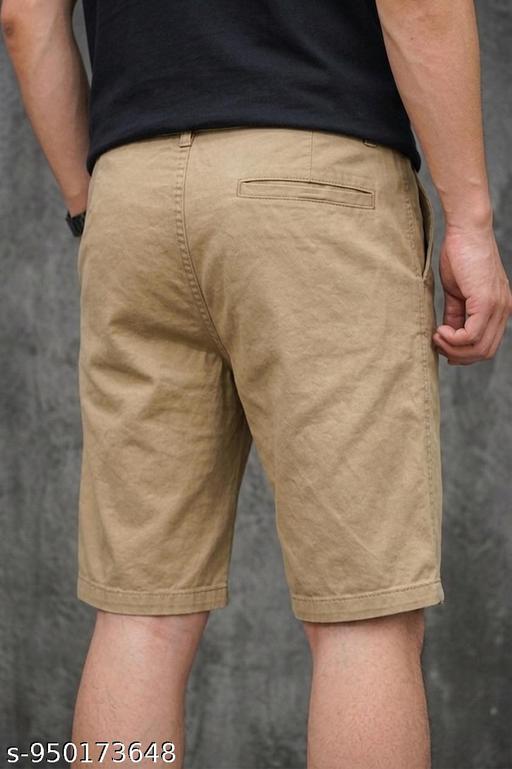 Regular Fit Cargo Shorts for Men | Cotton Summer Shorts | Utility Pocket Stylish Khakhi Shorts - Velora online store 