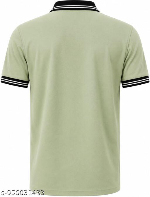  Polo Cotton Blend T-shirt || Collar Matty T-shirt || Half Sleeve Collar Matty T-shir - Velora online store 