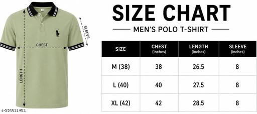  Polo Cotton Blend T-shirt || Collar Matty T-shirt || Half Sleeve Collar Matty T-shir - Velora online store 