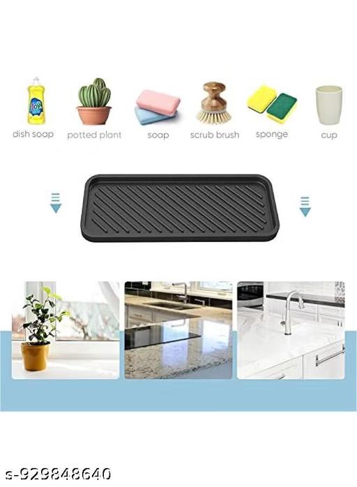 kitchen drying rack | dish drain holder | sponge tray organizer | soap holder rack | countertop tray rack | utensil drying holder | sink organizer tray | water drain rack | anti skid tray rack | kitchen sink holder (Pack of 1) - Velora online store 