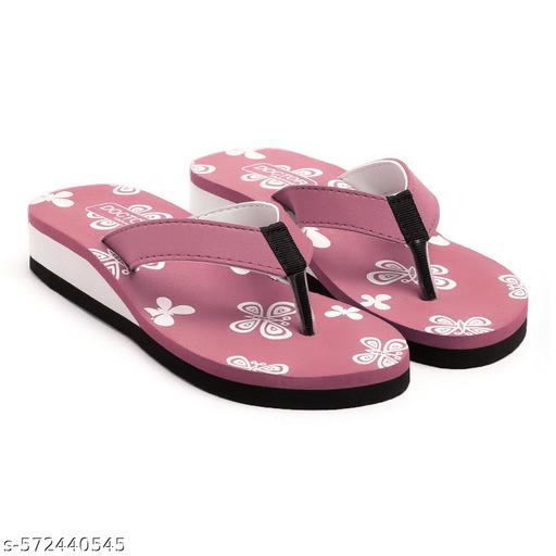 Printed Women's flat Heel Slipper and Flipflop/Daily Flipflops/Slipper For Girl Women Stylish | Super Soft | Ultra-Light |Flip-Flop Daily Use | Casual wear| Anti Skid |Thong Slippers for Women (Tan)( Combo Pack Of 2)  - Velora online store 