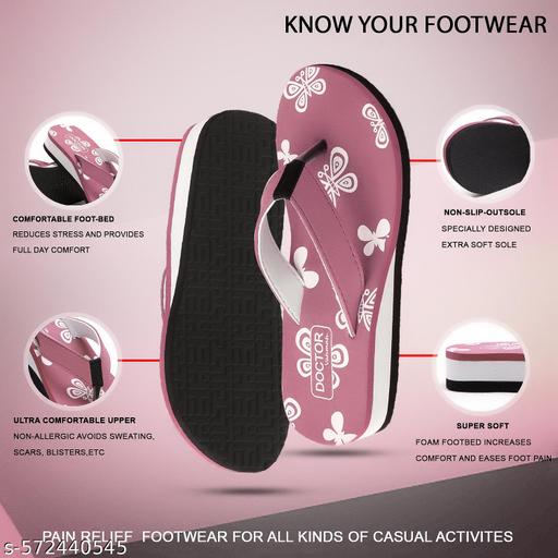 Printed Women's flat Heel Slipper and Flipflop/Daily Flipflops/Slipper For Girl Women Stylish | Super Soft | Ultra-Light |Flip-Flop Daily Use | Casual wear| Anti Skid |Thong Slippers for Women (Tan)( Combo Pack Of 2)  - Velora online store 